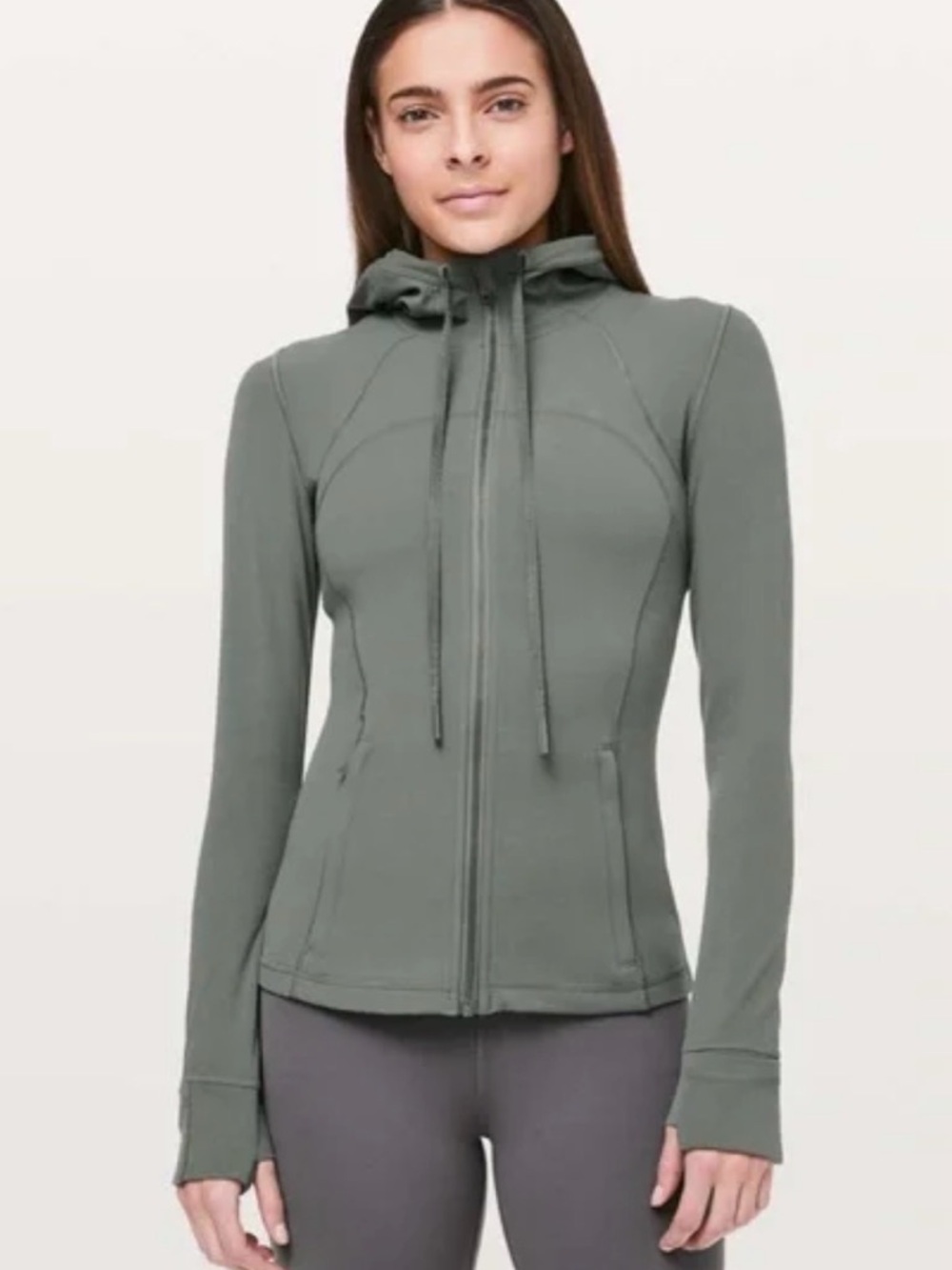 lululemon athletica Hooded Define Jacket in Grey Sage